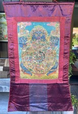Thangka tibétain roue la - roue, de
