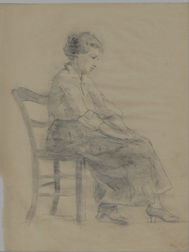 Dessin debut xxème femme - dessin,