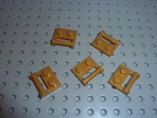 5 x LEGO PearlGold Plate ref