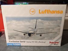Avion Boeing 737-200 Lufthansa "Flensburg" - Herpa - Echelle 1/500...