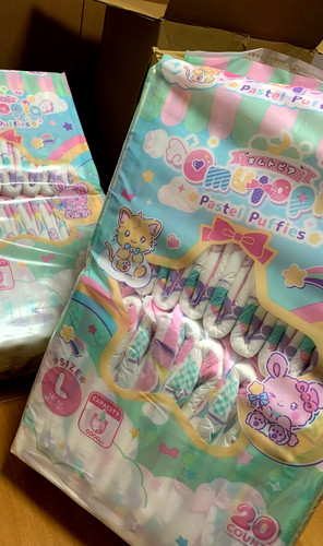 Omutopia pastel puffies adulte - pastel,