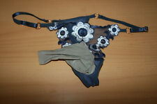 string homme decor fleurs avec poche pour le sexe 