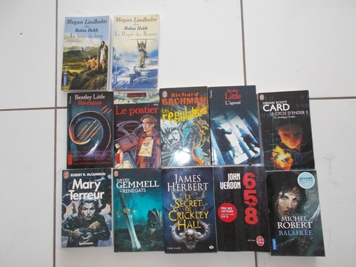 Lot livres fiction - de,
