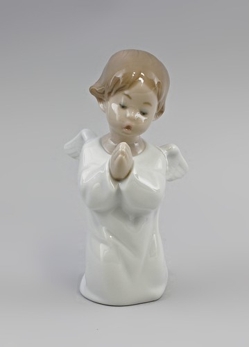 9998055 priant ange - priant, porcelaine