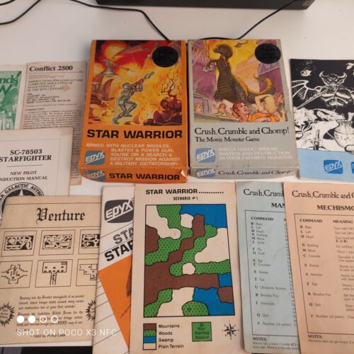 Lot boite notice atari - notice, tandy