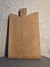 Planche à Pain ancienne 41 cm Bois à Découper Billot Boucher Art Populaire