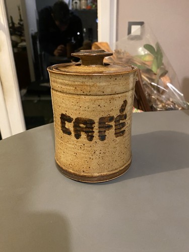 Ancien pot café bocal - à,