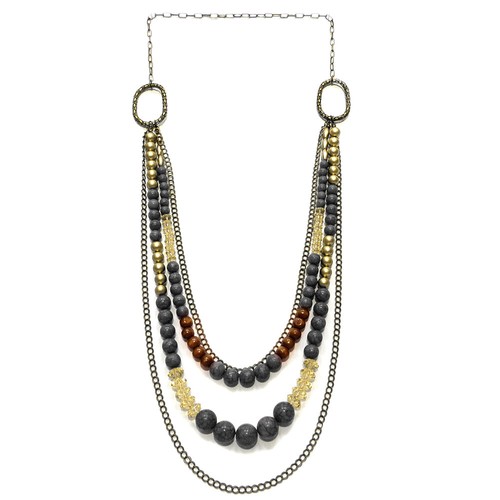 Collier sautoir soirée perles - collier,