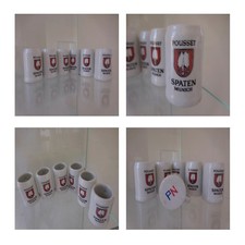 6 chopes miniatures porcelaine