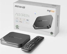 AMIKO Boîte de streaming Amiko A11 verte 4K UHD | Android 11 - 2 Go de RAM DDR e