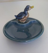 Coupelle Vide-Poche Canard Bleu Porcelaine Wade England