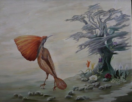 Huile sur toile - huile,