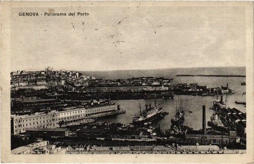 Cpa genova panorama - cpa,