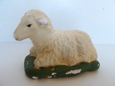 Santon Pieraccini - Bacci      le Mouton couché      Ht 7,5 cm  L 11 cm
