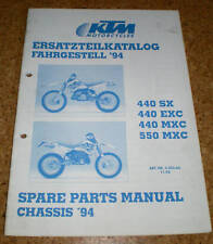 Catalogue de Pièces Rechange / Teile-Liste KTM 440 SX,HT,MXC + 550 - Partir 1994