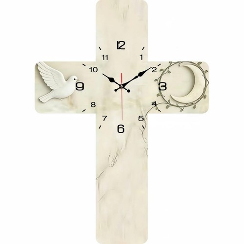 Horloge forme croix - horloge,