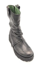 Felmini D921 Bottine En Cuir Noir Avec Fermeture Éclair Talon T 5,5Cm