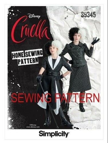Simplicity 9345 filles cruella - 9345,