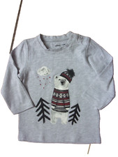 J120 Vêtement occasion  Bébé T-SHIRT fantaisie GEMO 12 Mois