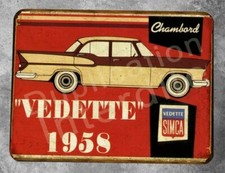 Plaque metal vintage Simca