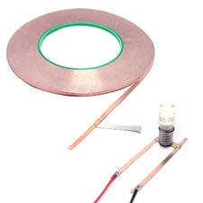 50m Ruban Cuivre Adhésif 3mm, pour Réseau Eclairage HO N Modélisme Ferroviaire