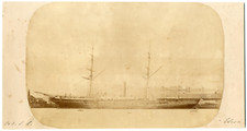 Steamboat SS Elora vintage  print,  Tirage albuminé  12x22  Circa 1870  <d