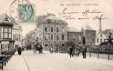 59 CPA  DEBUT 1900  MAUBEUGE  LE PONT NEUF