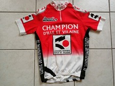 MAILLOT CYCLISTE VELO HINAULT CD 35 CHAMPION ILLE ET VILAINE TAILLE XS/2 TBE