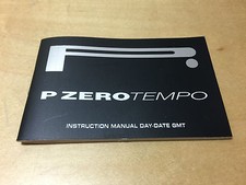 Manuel D'Instructions PIRELLI PZERO TEMPO - Jour-Date GMT - Toutes Les Langues