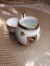 Service condiment sel poivre moutarde porcelaine ou céramique Corse Corsica