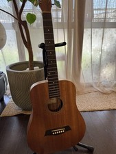 Guitare acoustique S.Yairi en bois naturel petit corps gaucher utilisé du Jap...