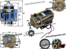 Moteur électrique train épicycloïdal 36V 750W Quad / Tricycle