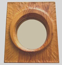 Miroir bois sculpté art brut - miroir,