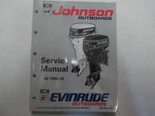 1993 Johnson Evinrude 40 Thru 55 Service Réparation Atelier Manuel OEM