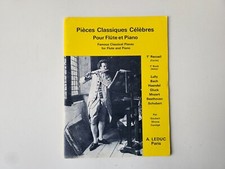 ♫ Partition SongBook - Pièces classiques célèbres pour Flute et Piano A Leduc ♫