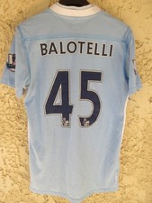 Maillot MANCHESTER CITY 2012 BALOTELLI n°45 vintage football shirt UMBRO 38 S