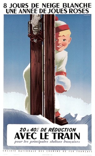 Affiche poster ski - poster,
