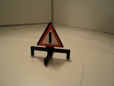 PLAYMOBIL vintage city life panneau signalisation danger police pompier chantier
