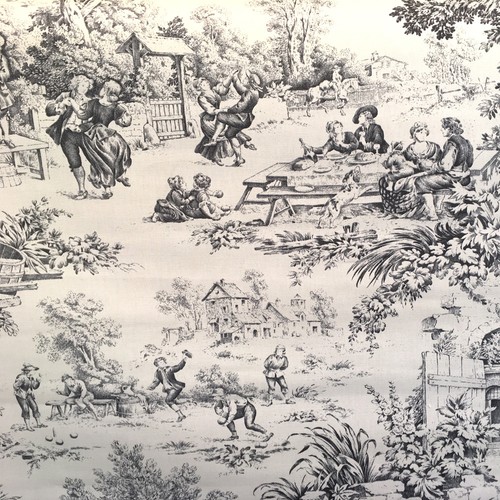 Tissu mètre toile jouy - toile, de