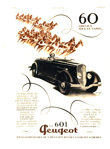 Publicité papier peugeot - papier,