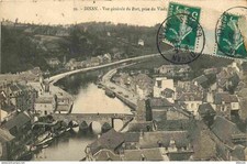 22 - Dinan - Vue générale du port prise du viaduc - CPA - Oblitération de 1911 -
