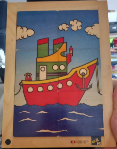 Jouet puzzle bois vintage - /,