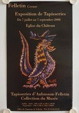 Affiche Tapisserie JEAN LURCAT 2008 Exposition Aubusson Felletin