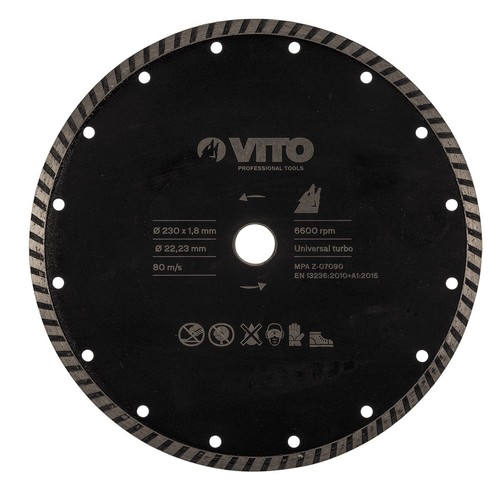 Disque diamant universel turbo