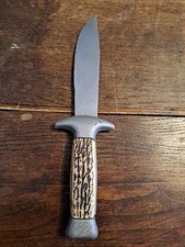 Couteau De Scout Ancien Manche Corne ? Collection Art Populaire 