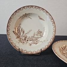 Assiettes creuses fleurs - assiettes, de