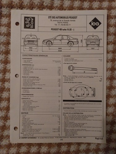 Peugeot 405 turbo t 16s - peugeot, 16
