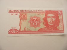 BILLET DE 3 PESOS. (  ERNESTO GUEVARA.)