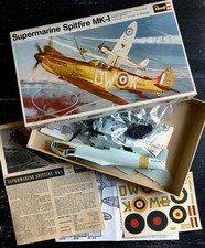 REVELL 1/32 - SPITFIRE MK-1 - UK 1967 - KIT EN COURS DE MONTAGE - TRES BON ETAT