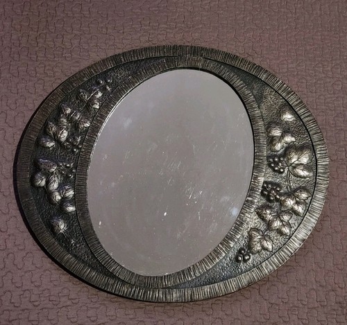 Miroir art nouveau métal - miroir,